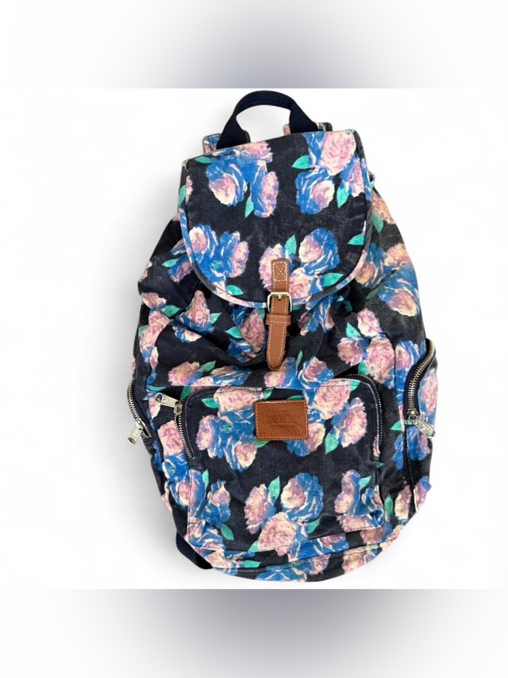 Victoria secret blue floral book bag